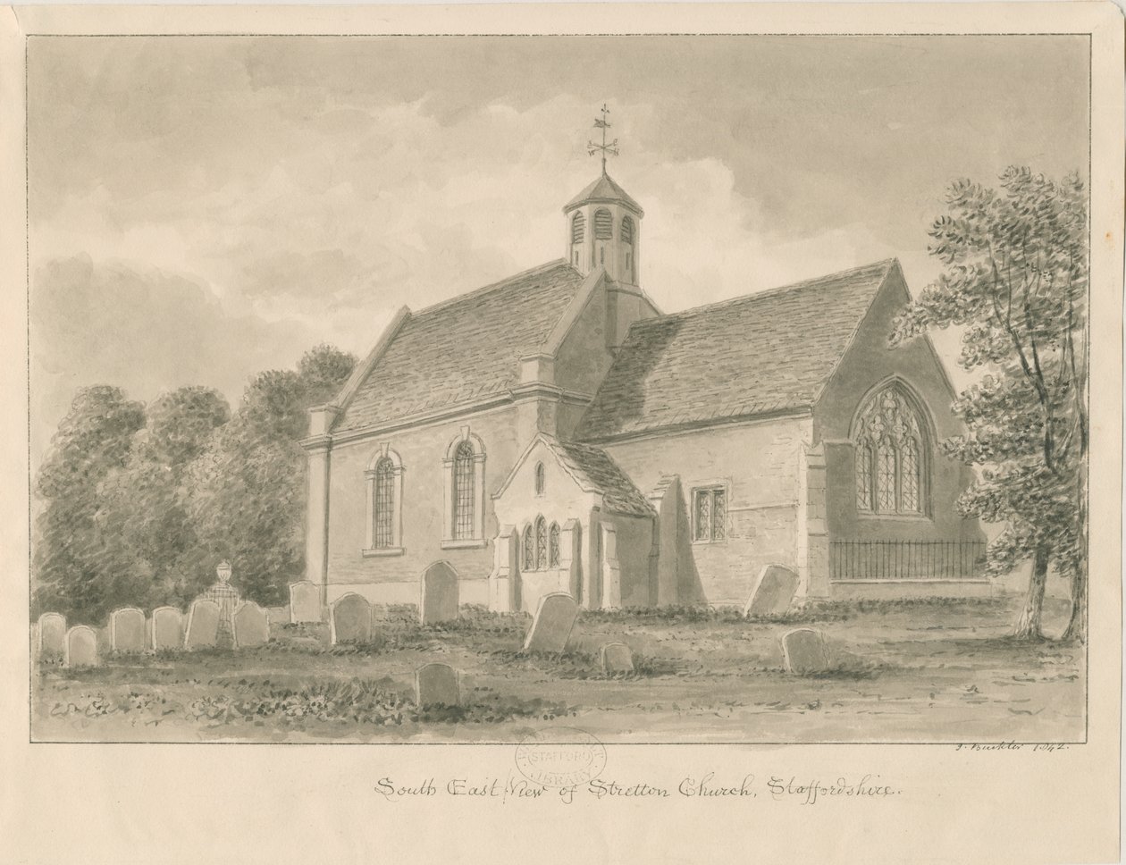Stretton Kirche von John Buckler
