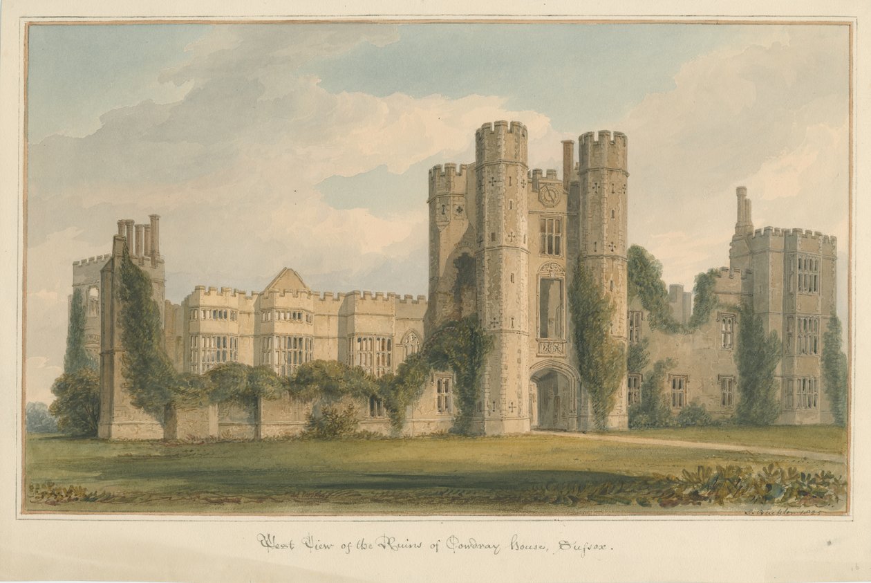 Cowdray House, 1825 von John Buckler