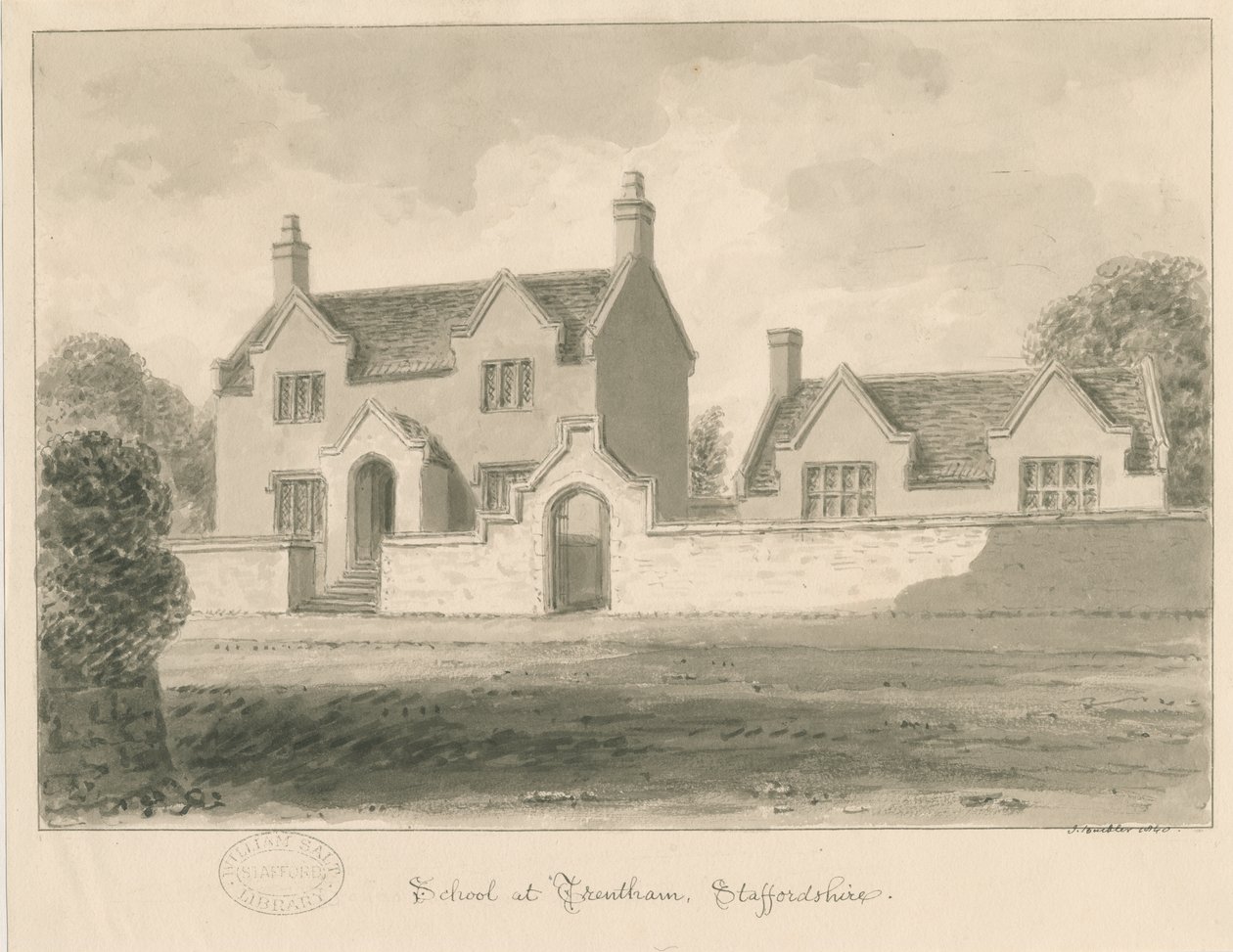 Trentham Schule von John Buckler