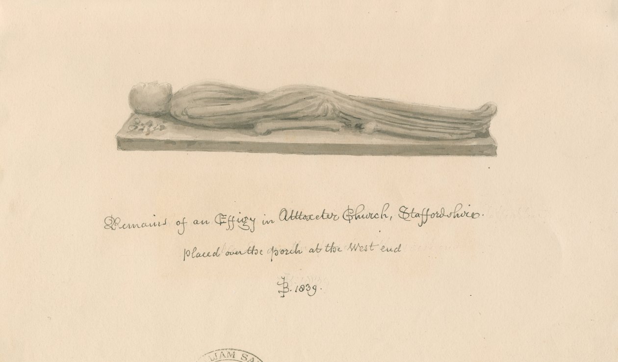 Uttoxeter Kirche - Effigie von John Buckler
