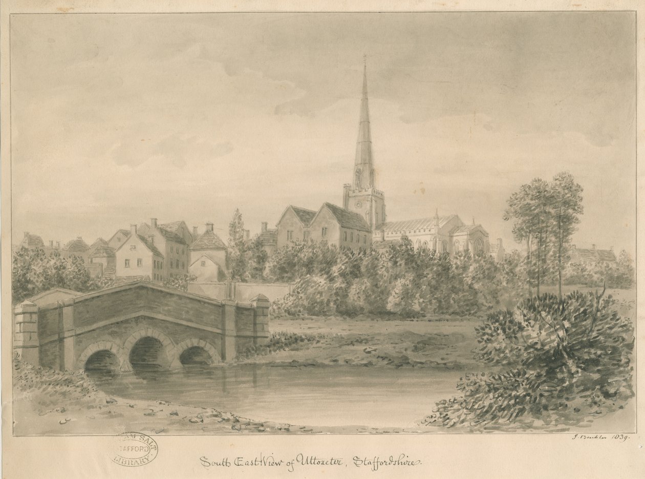Uttoxeter Stadt von John Buckler