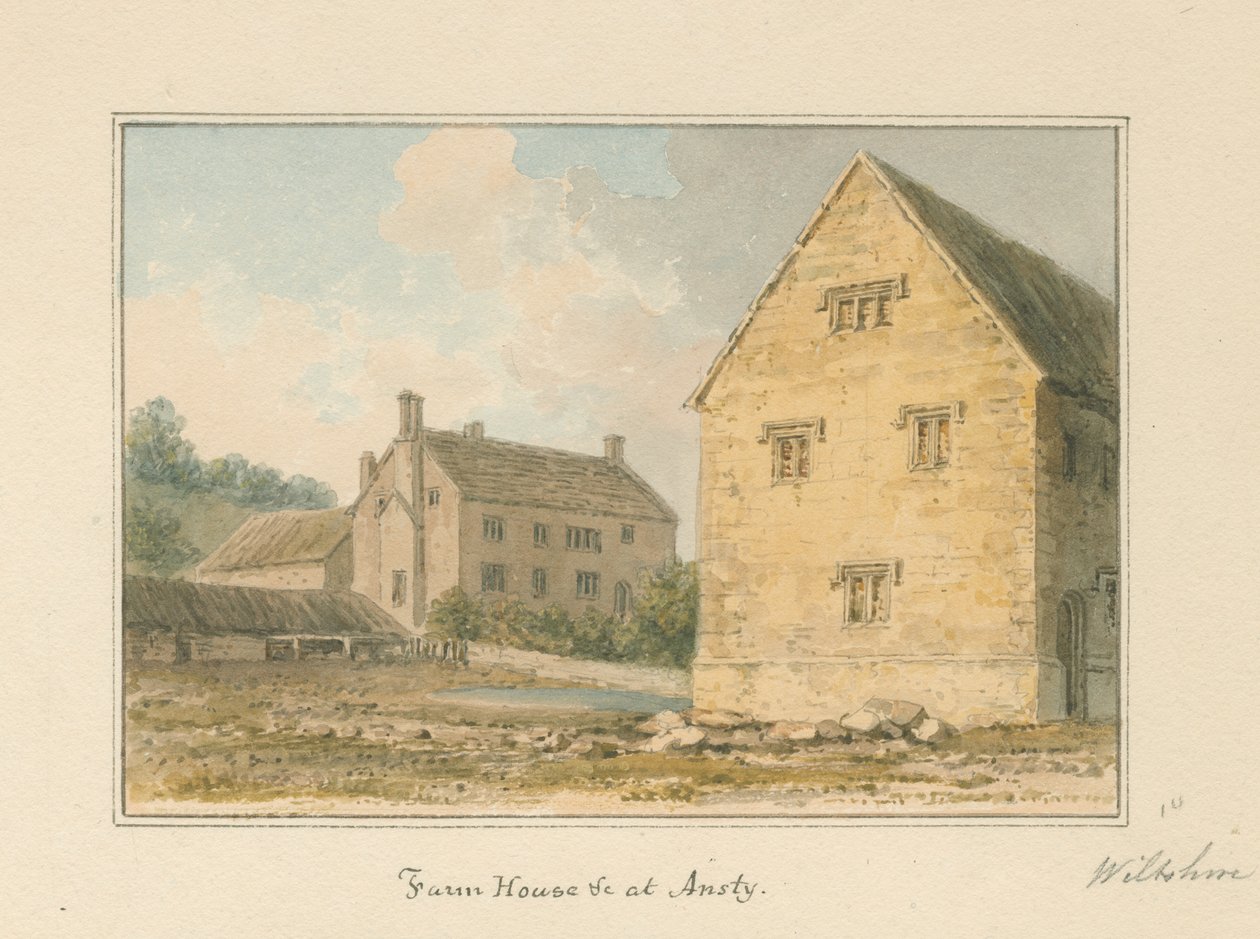 Wiltshire - Ansty - Bauernhaus von John Buckler