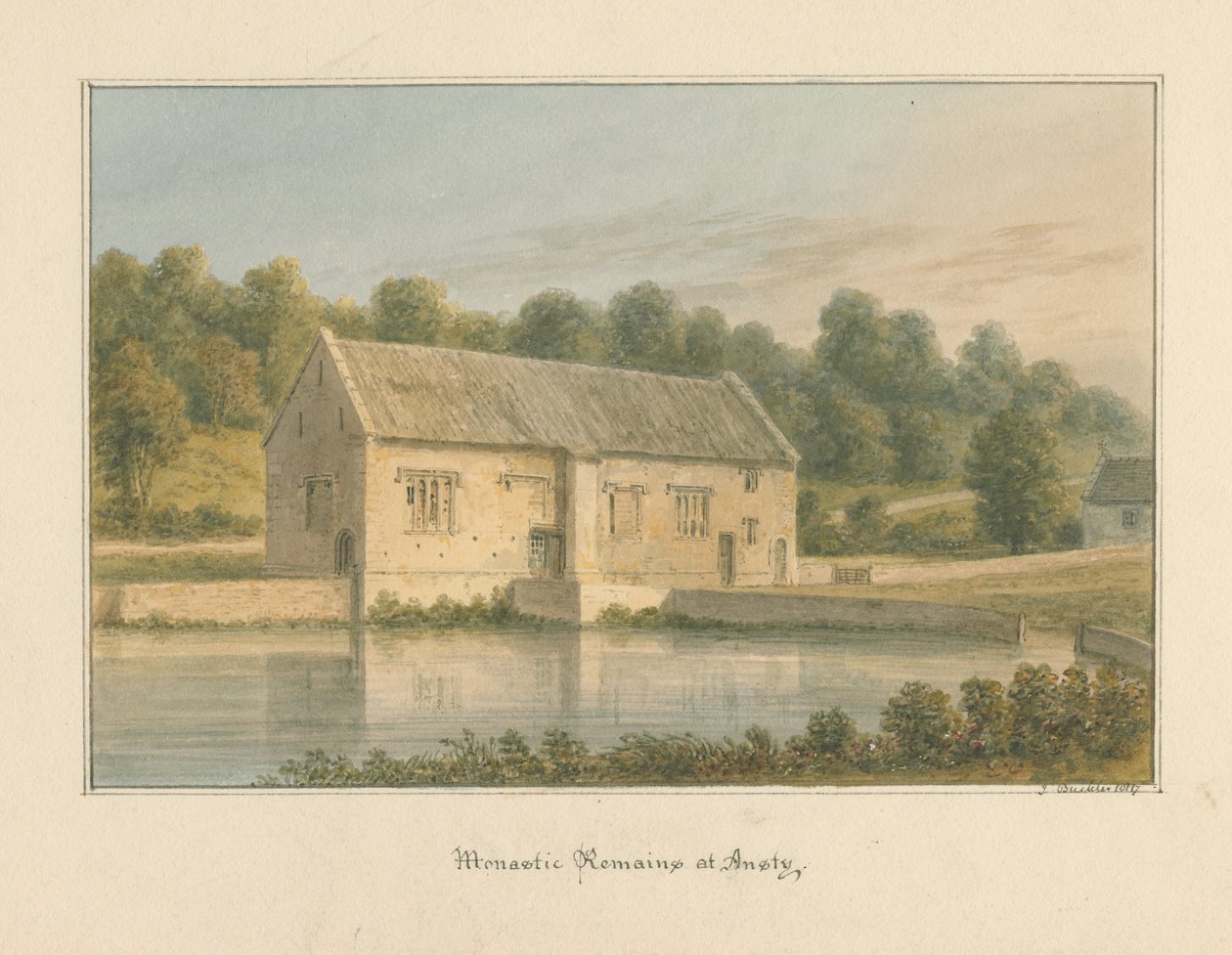 Wiltshire - Ansty - Klosterreste, 1817 von John Buckler