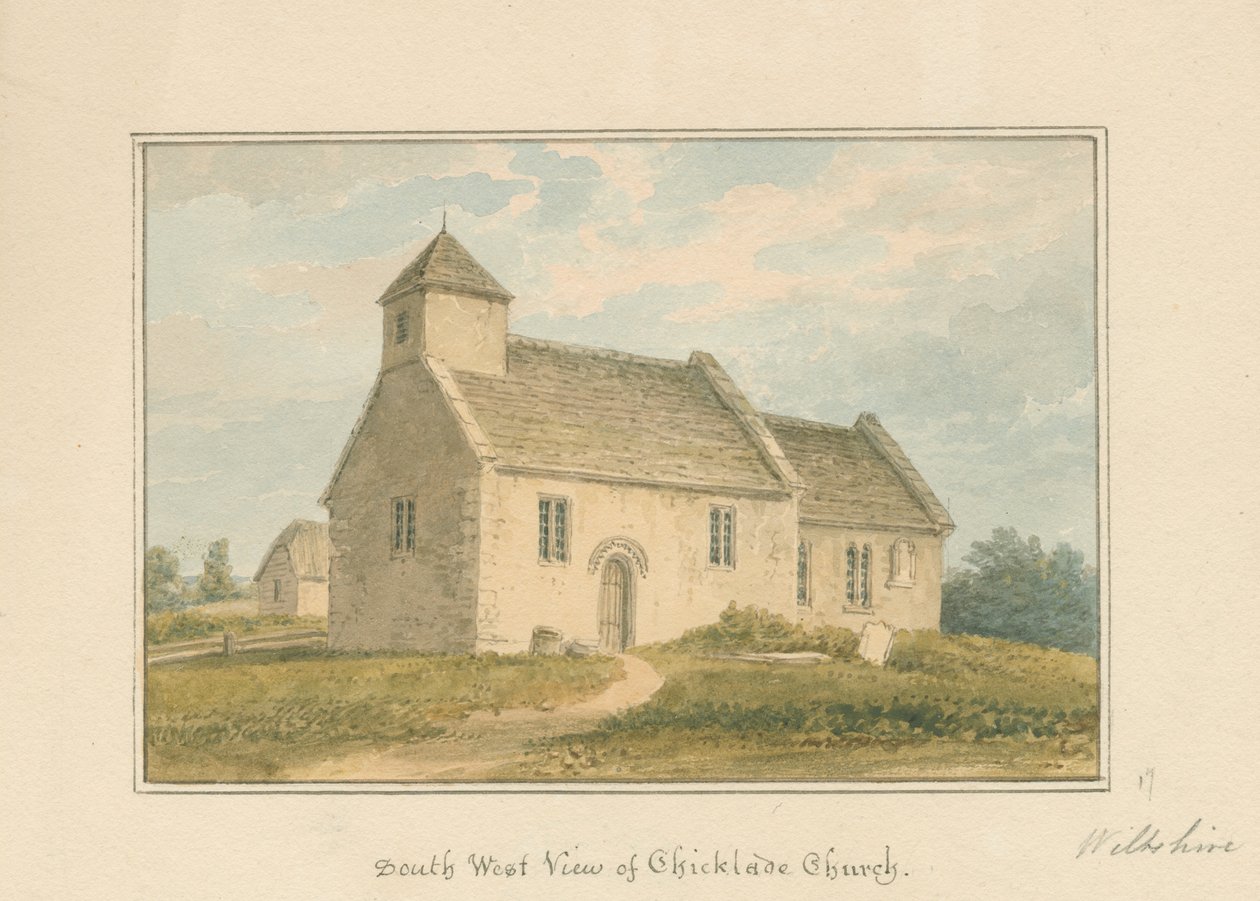 Chicklade Kirche, 1817 von John Buckler