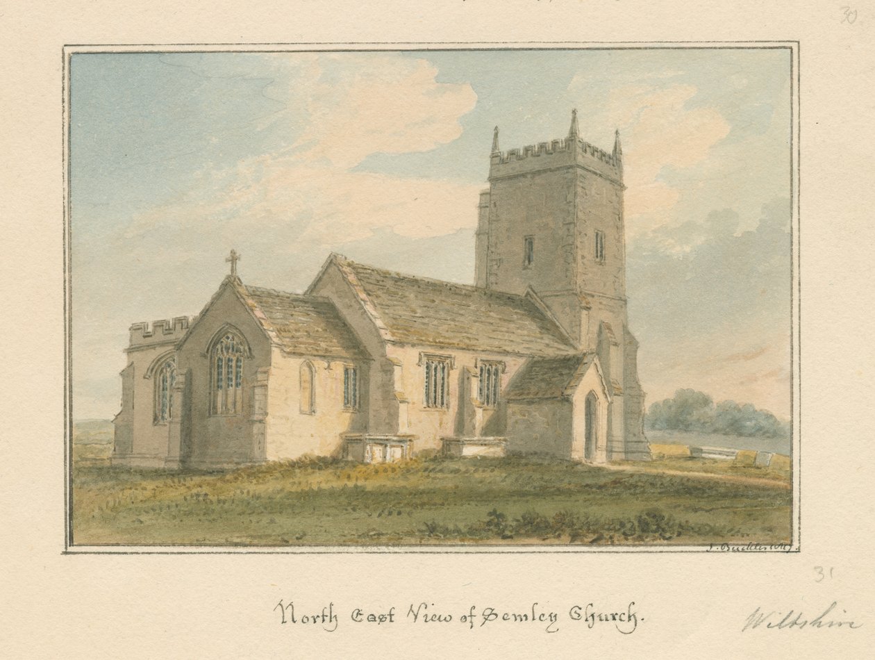 Semley Kirche, 1817 von John Buckler