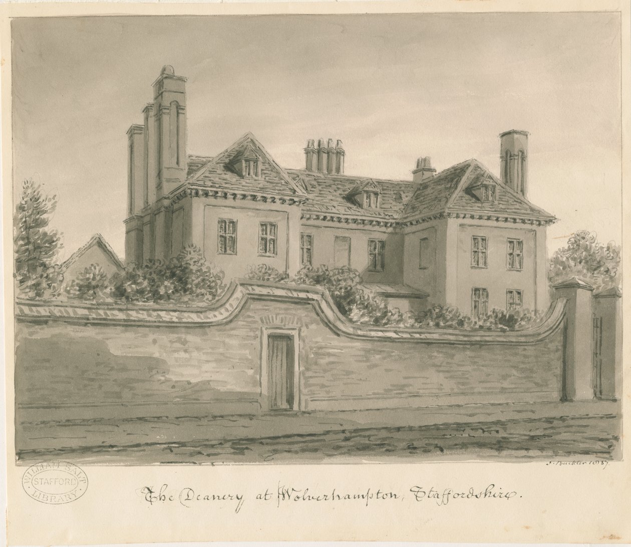 Wolverhampton - The Deanery House von John Buckler