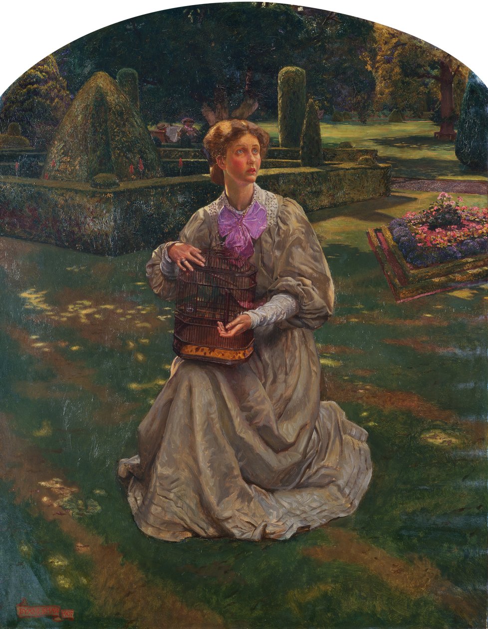 Der eingesperrte Vogel von John Byam Liston Shaw