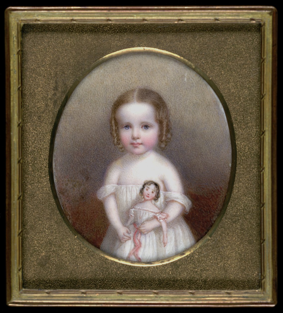 Kleines Mädchen mit Puppe, ca. 1854 von John Carlin