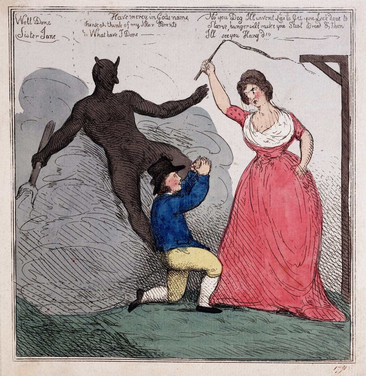 Schwester Jane, ca. 1791 von John Cawse