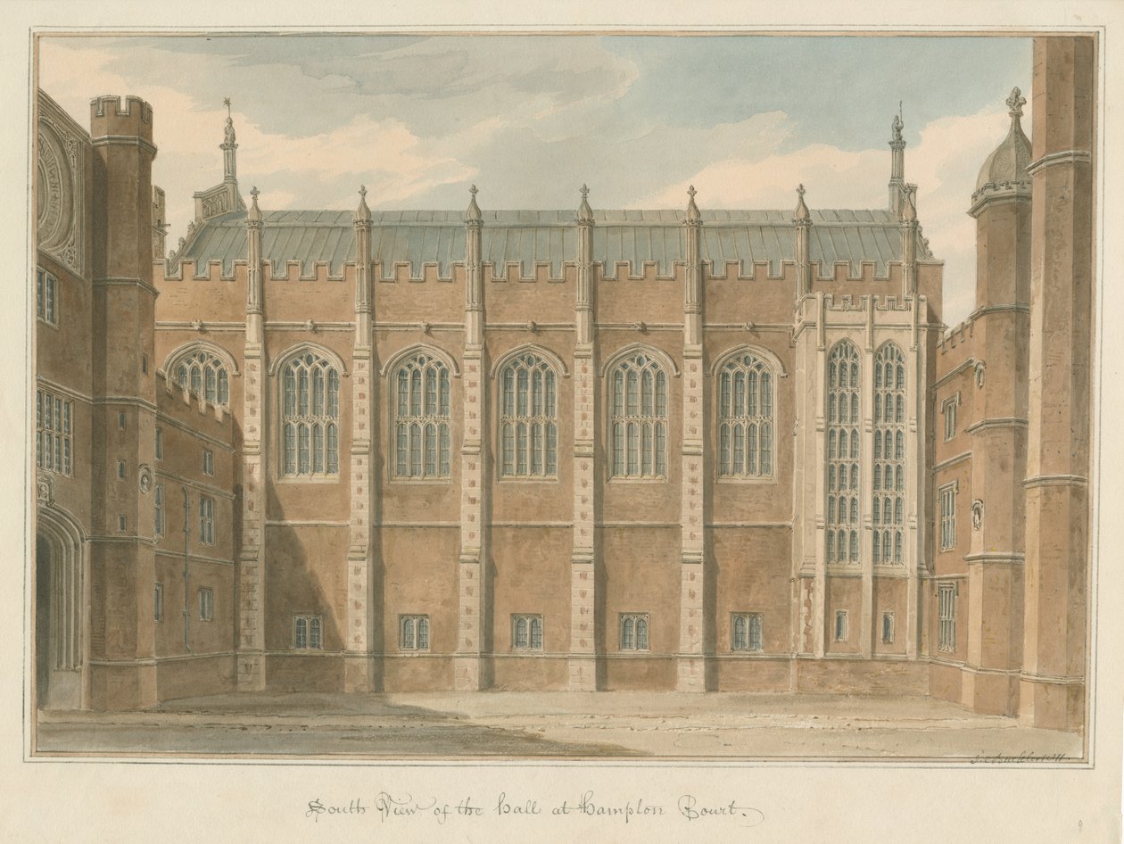 Hampton Court, 1811 von John Chessell Buckler