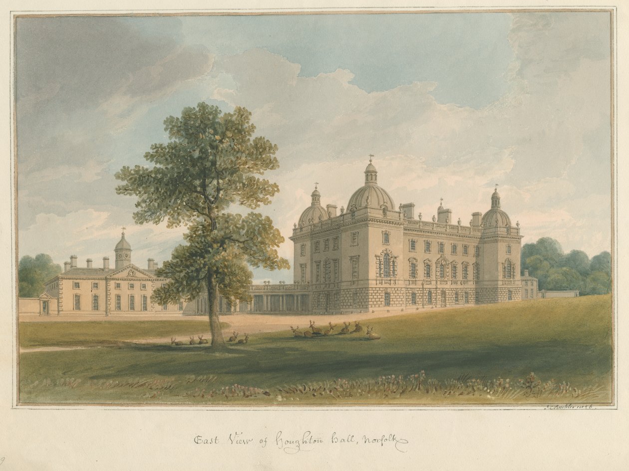 Norfolk - Houghton Hall von John Chessell Buckler