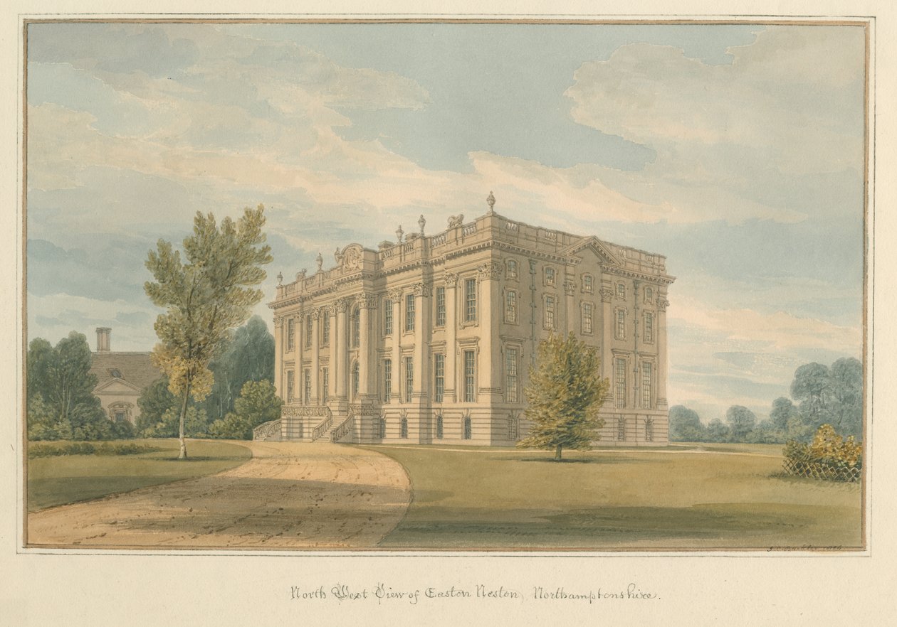 Northamptonshire - Easton Nest, 1824 von John Chessell Buckler