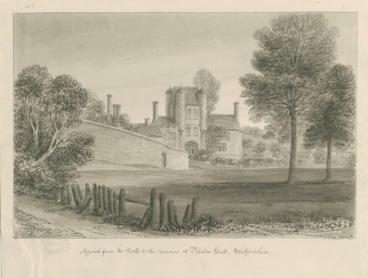 Pillaton Hall von John Chessell Buckler