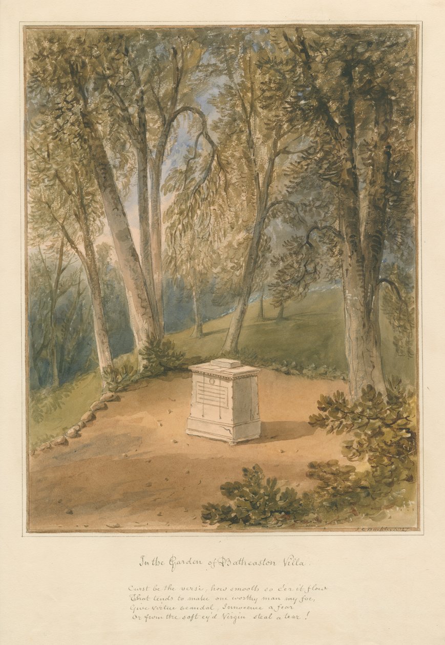 Batheaston Villa Garten von John Chessell Buckler