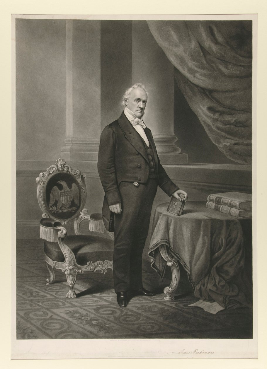James Buchanan (Faksimile-Unterschrift) von John Chester Buttre