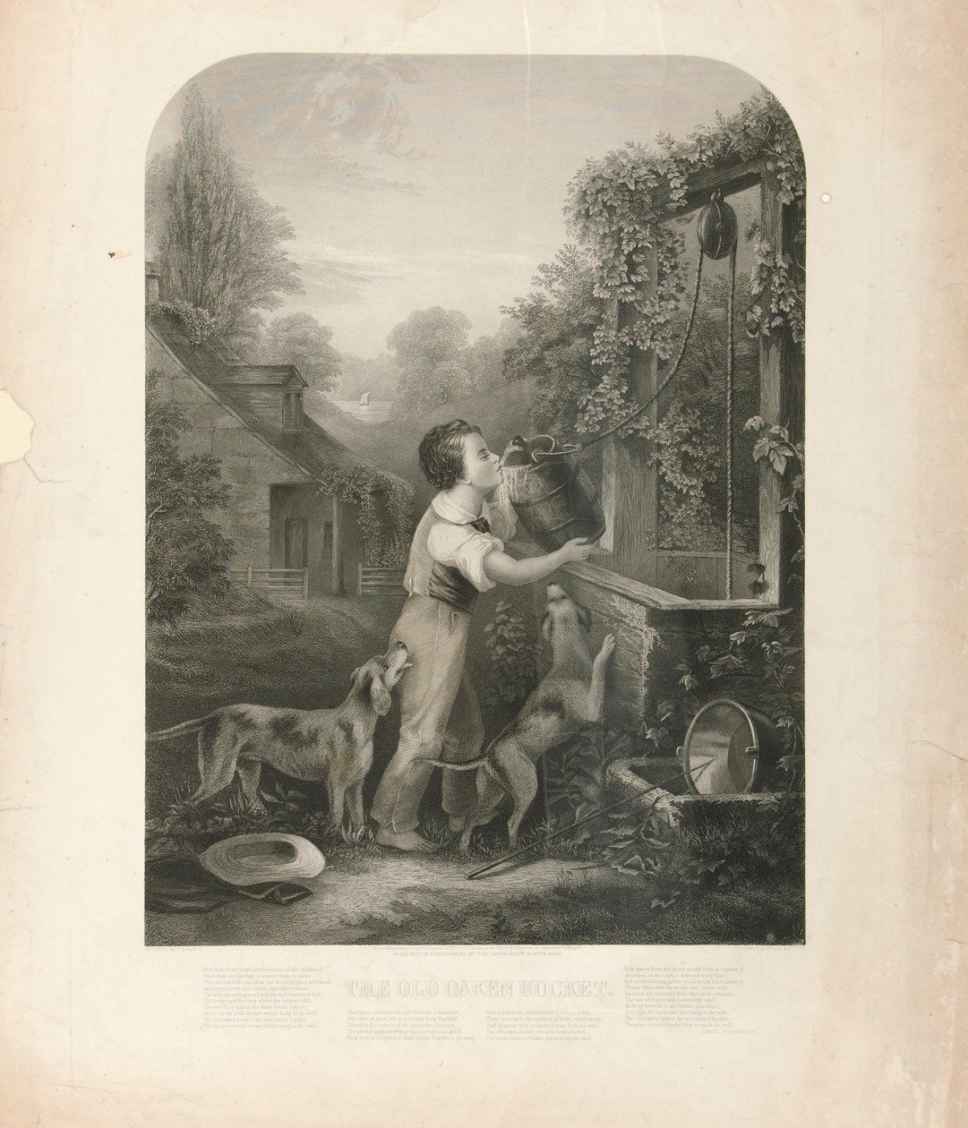 Der alte Eichenkübel von John Chester Buttre