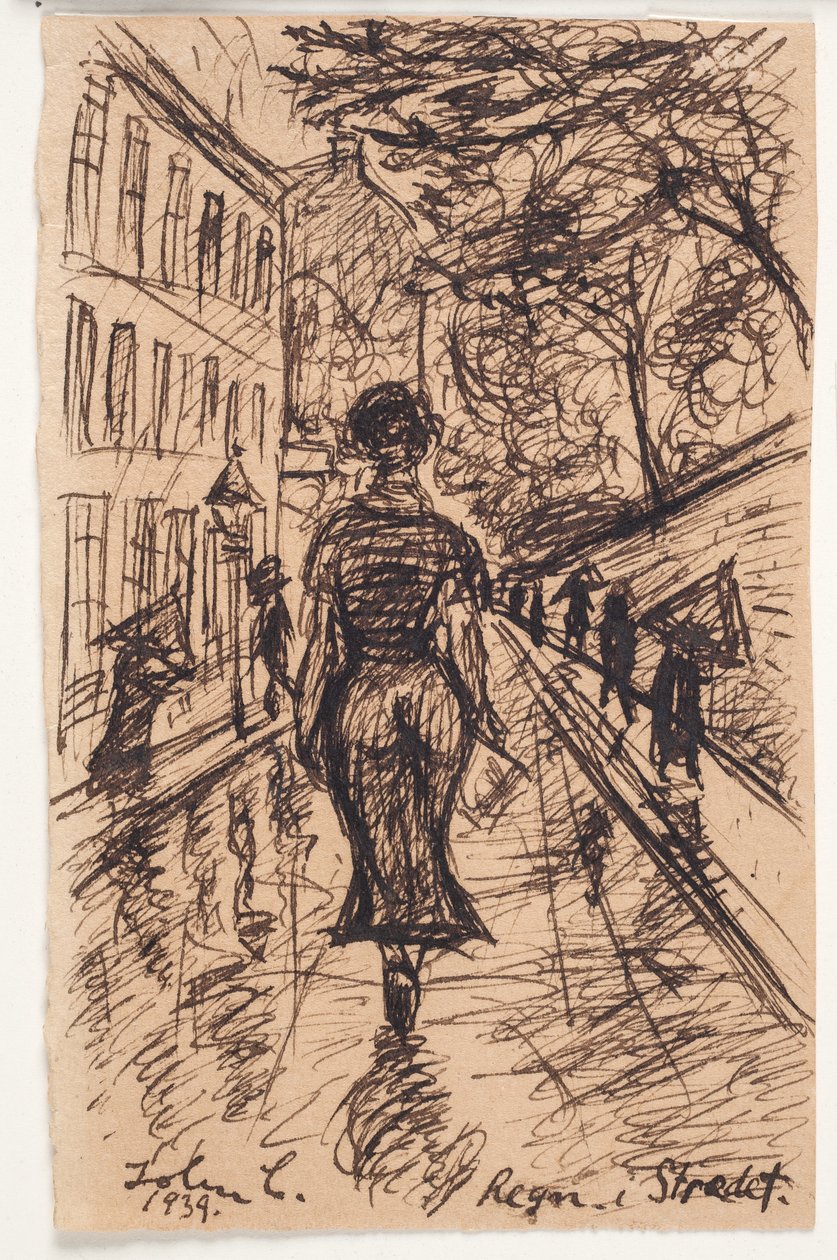 Regen in der Gasse von John Christensen