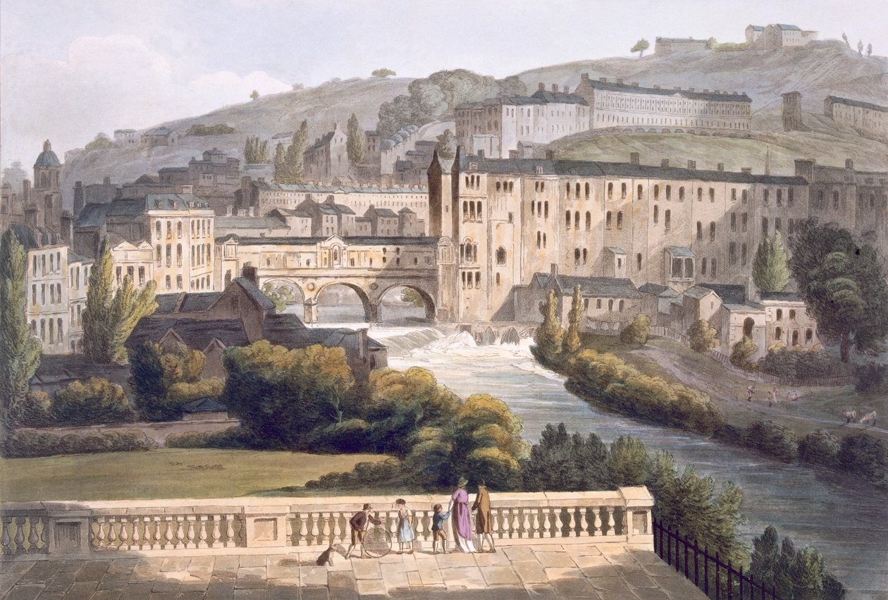 Pulteney Bridge von John Claude Nattes