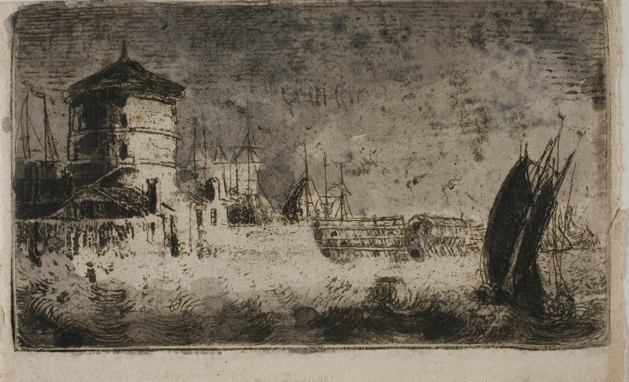 Alter Turm, Leith von John Clerk of Eldin