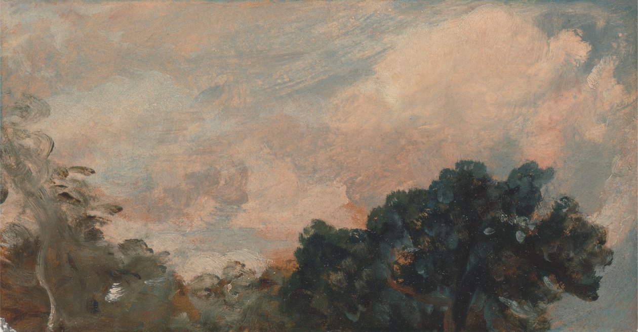 Wolkenstudie mit Bäumen von John Constable