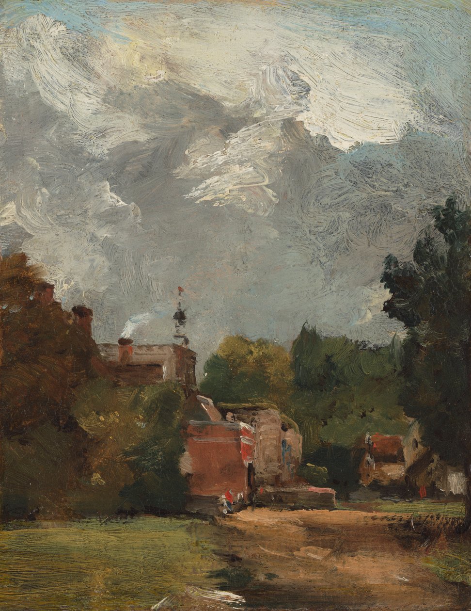 Kirche von East Bergholt von John Constable