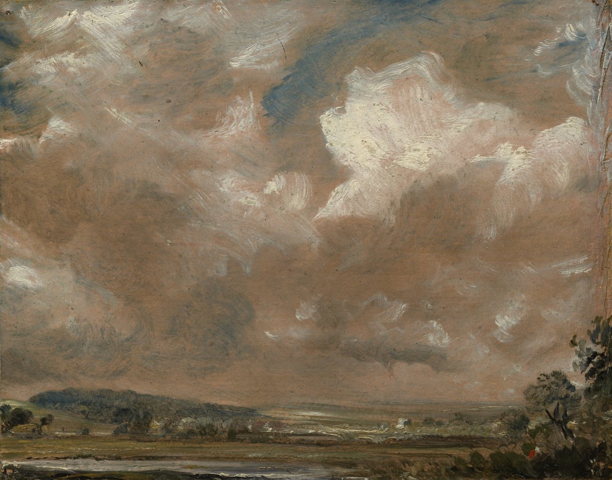 Harnham Ridge, Salisbury, ca. 1829 von John Constable