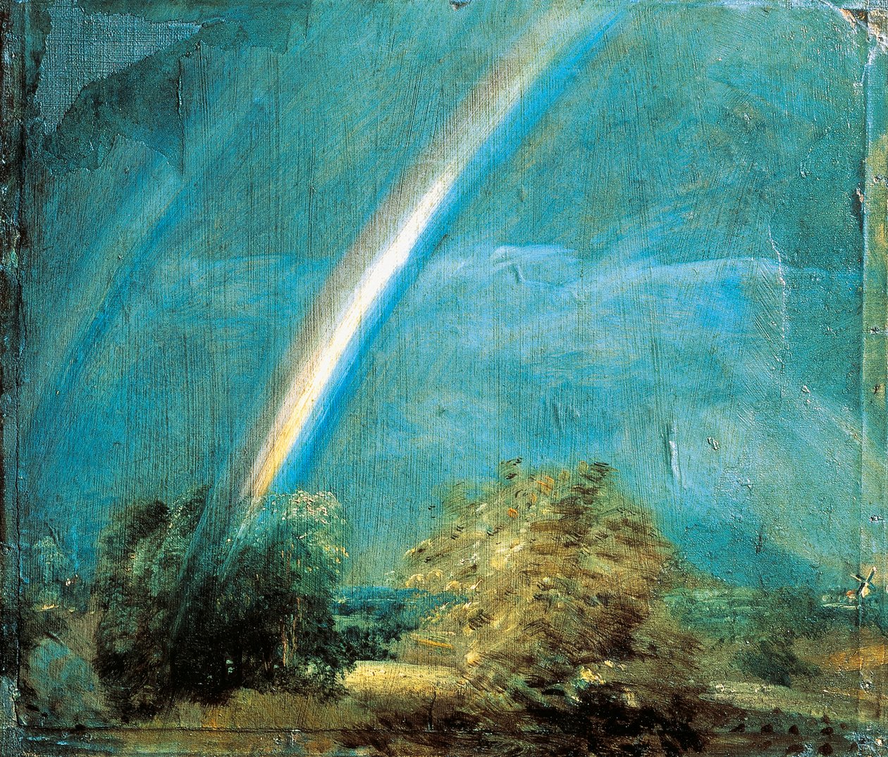 Landschaft mit einem doppelten Regenbogen von John Constable