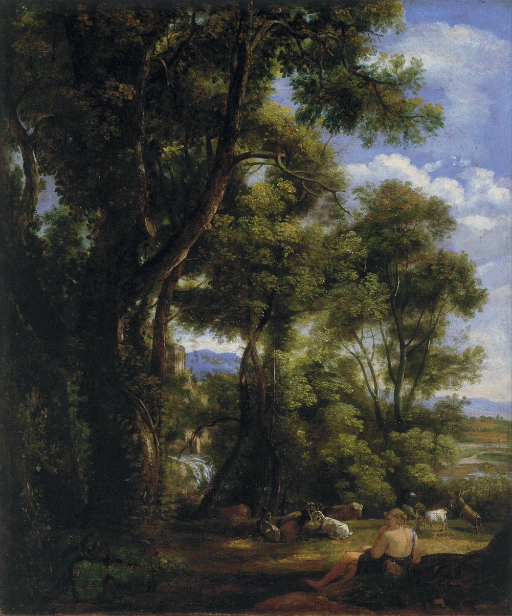 Landschaft mit Ziegenhirte und Ziegen von John Constable