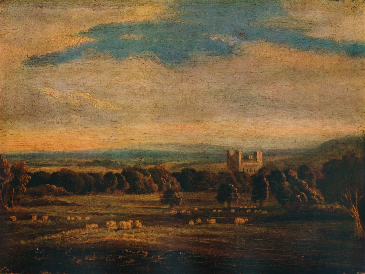 Naworth Castle, um 1826 von John Constable