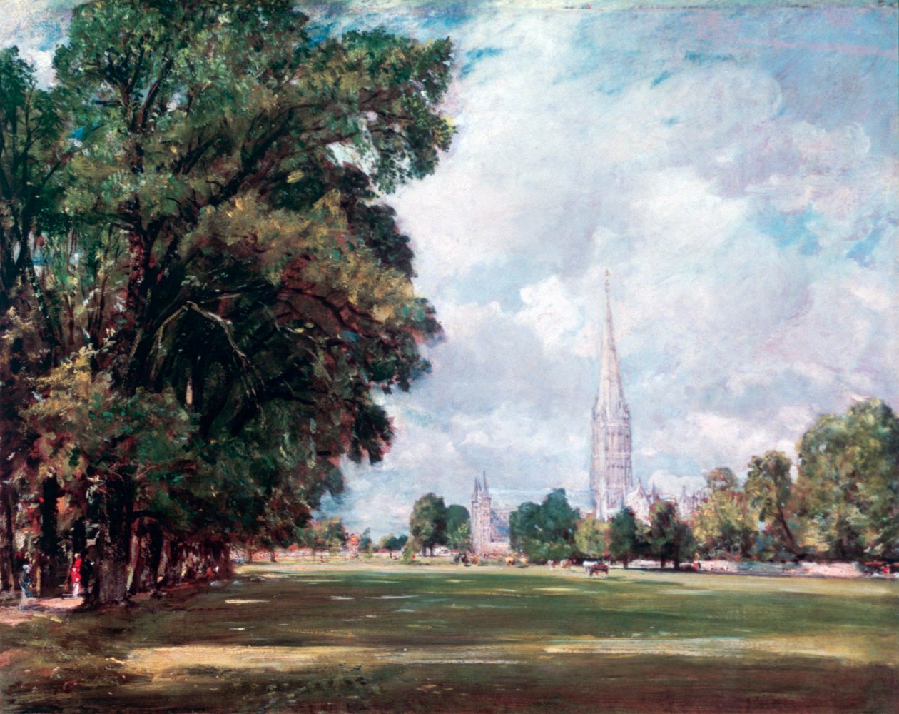 Kathedrale von Salisbury von Lower Marsh Close, 1820 von John Constable