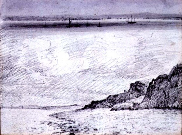 Sheerness; Küstenszene in der Nähe von Southend, 1814 von John Constable