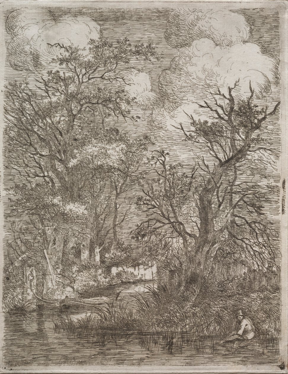 Hinter den Mühlen, 1812-1813 von John Crome