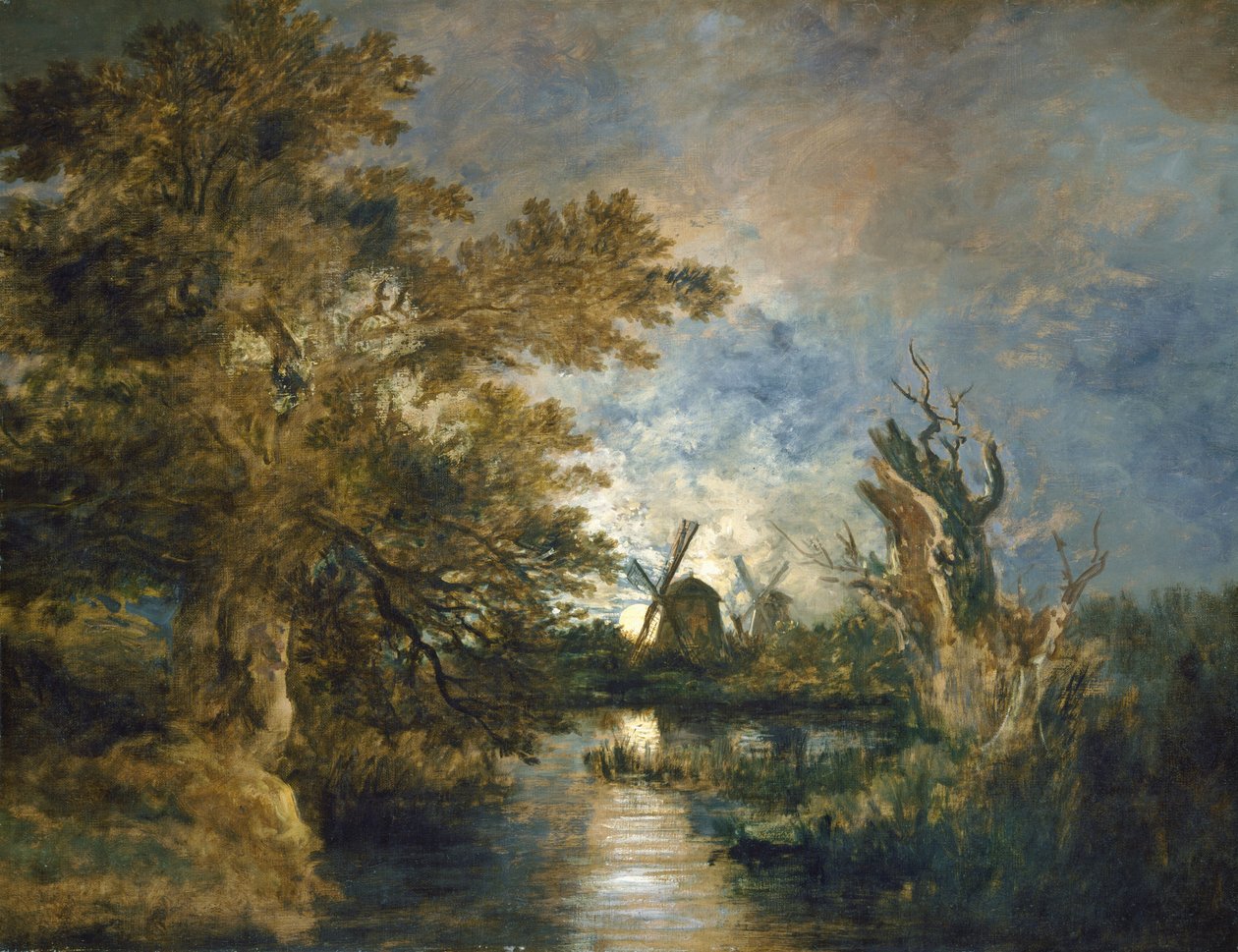 Mondlicht auf der Yare von John Crome
