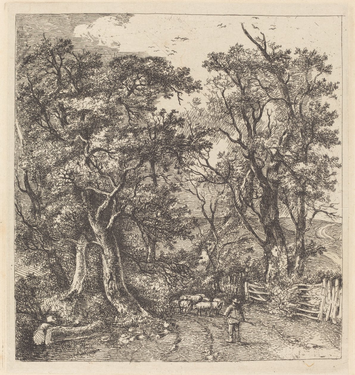 Straßenszene, Hethersett von John Crome