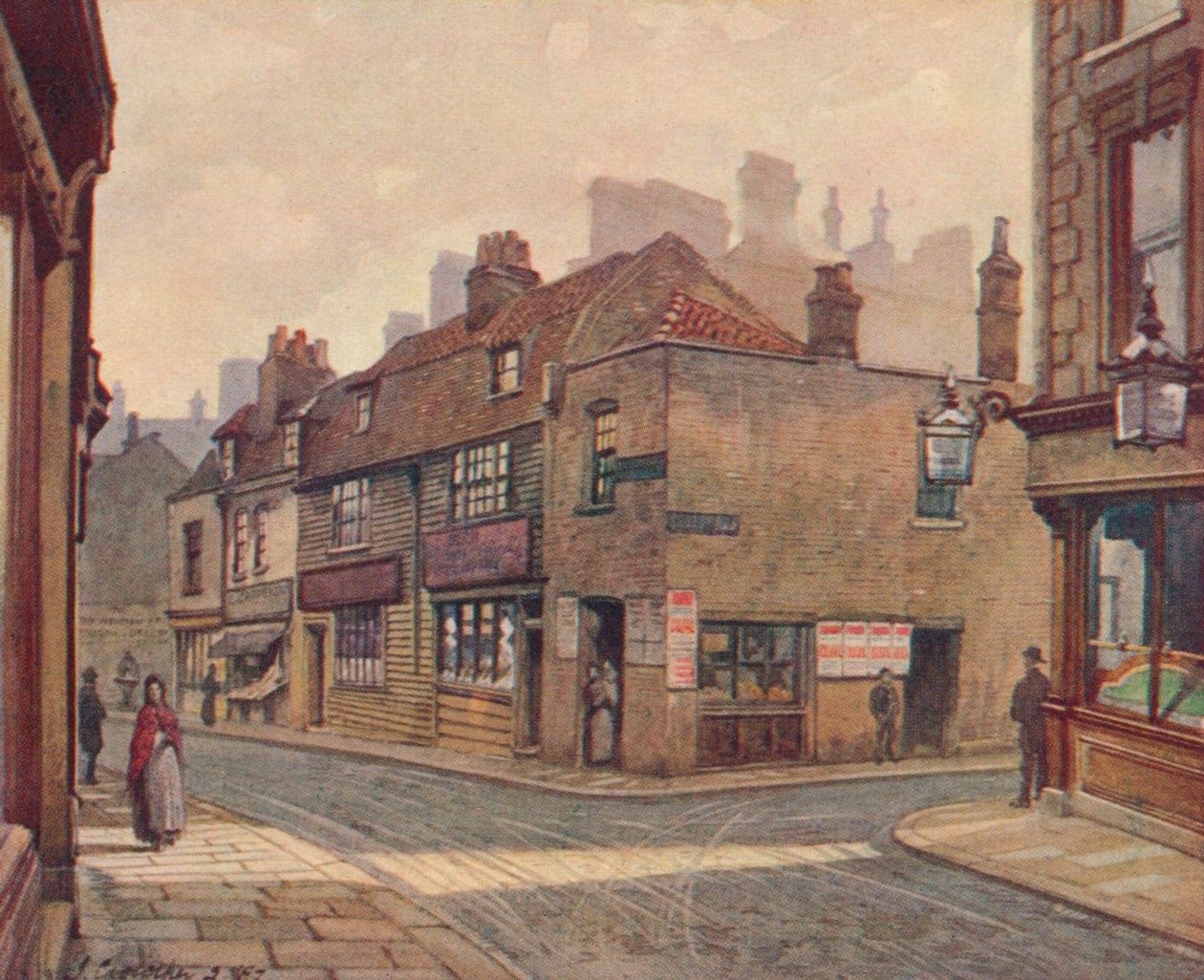 Alte Häuser in Snowfields, Bermondsey, 1887-1926 von John Crowther