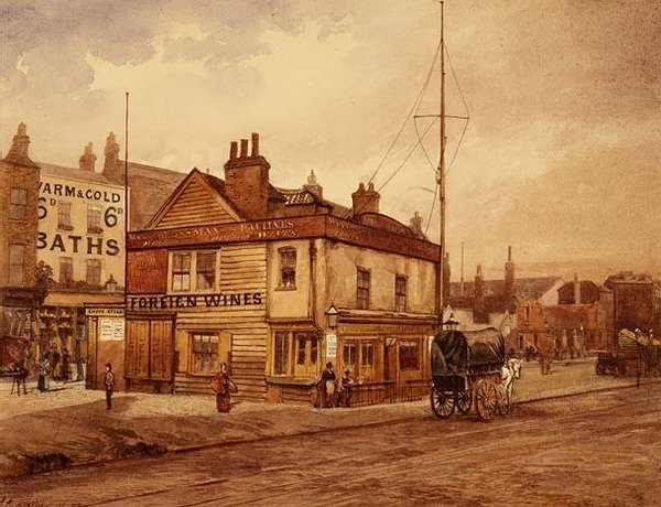 Vine Tavern, Mile End Road von John Crowther