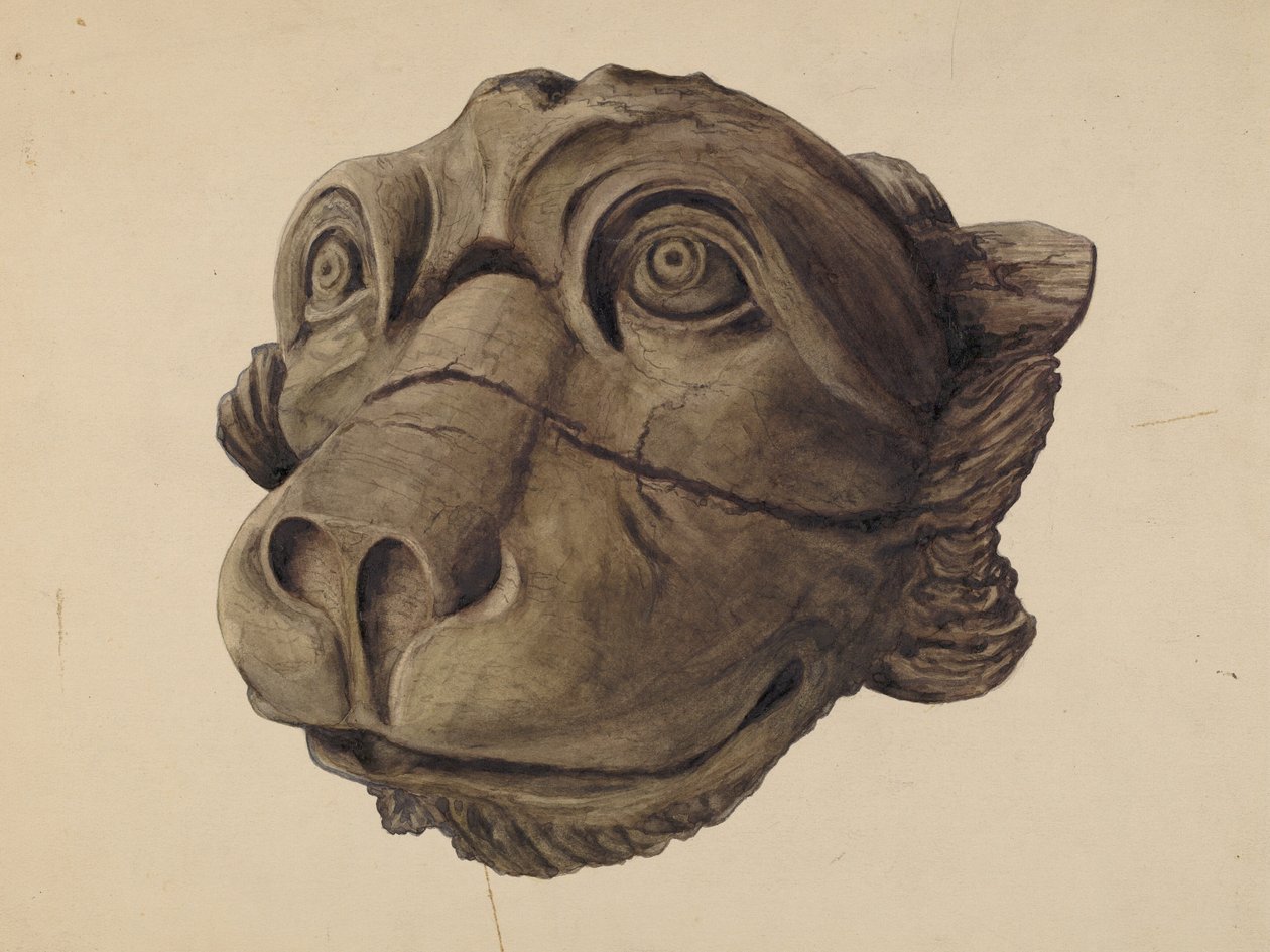 Katzenkopf-Gargoyle von John Davis