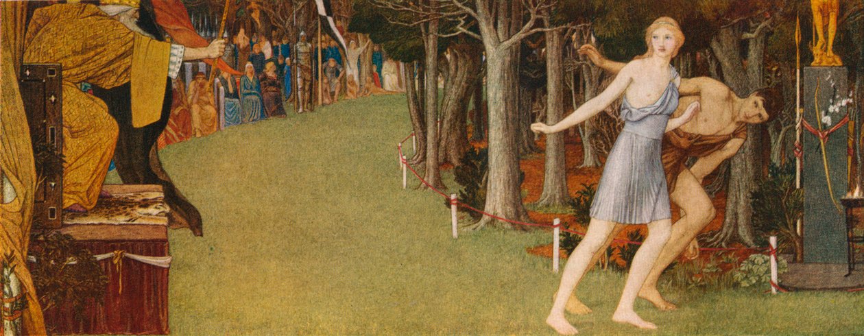 Das Rennen der Atalanta, 1922, 1923 von John Dickson Batten