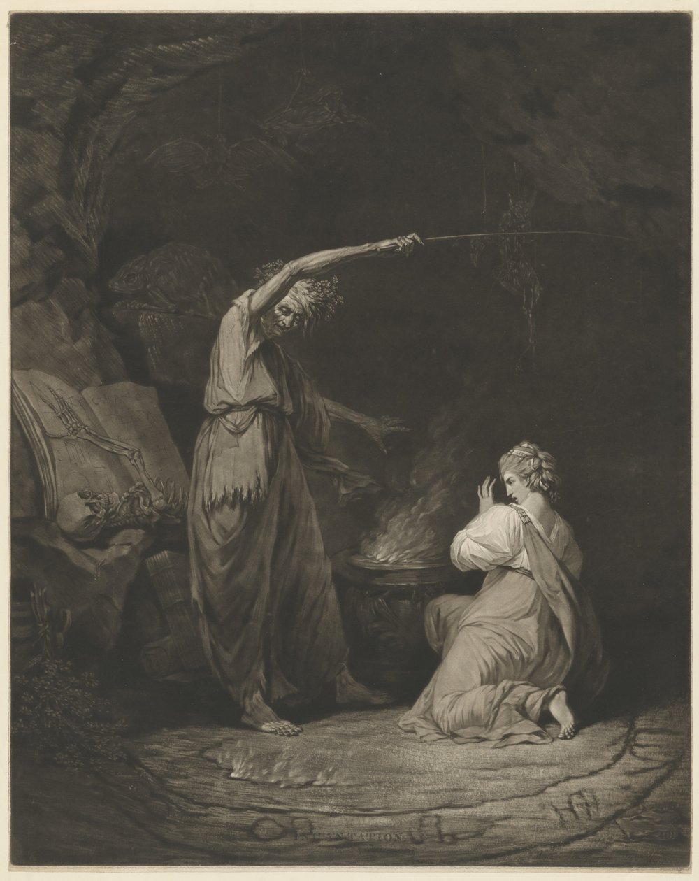 Beschwörung von John Dixon after John Hamilton Mortimer