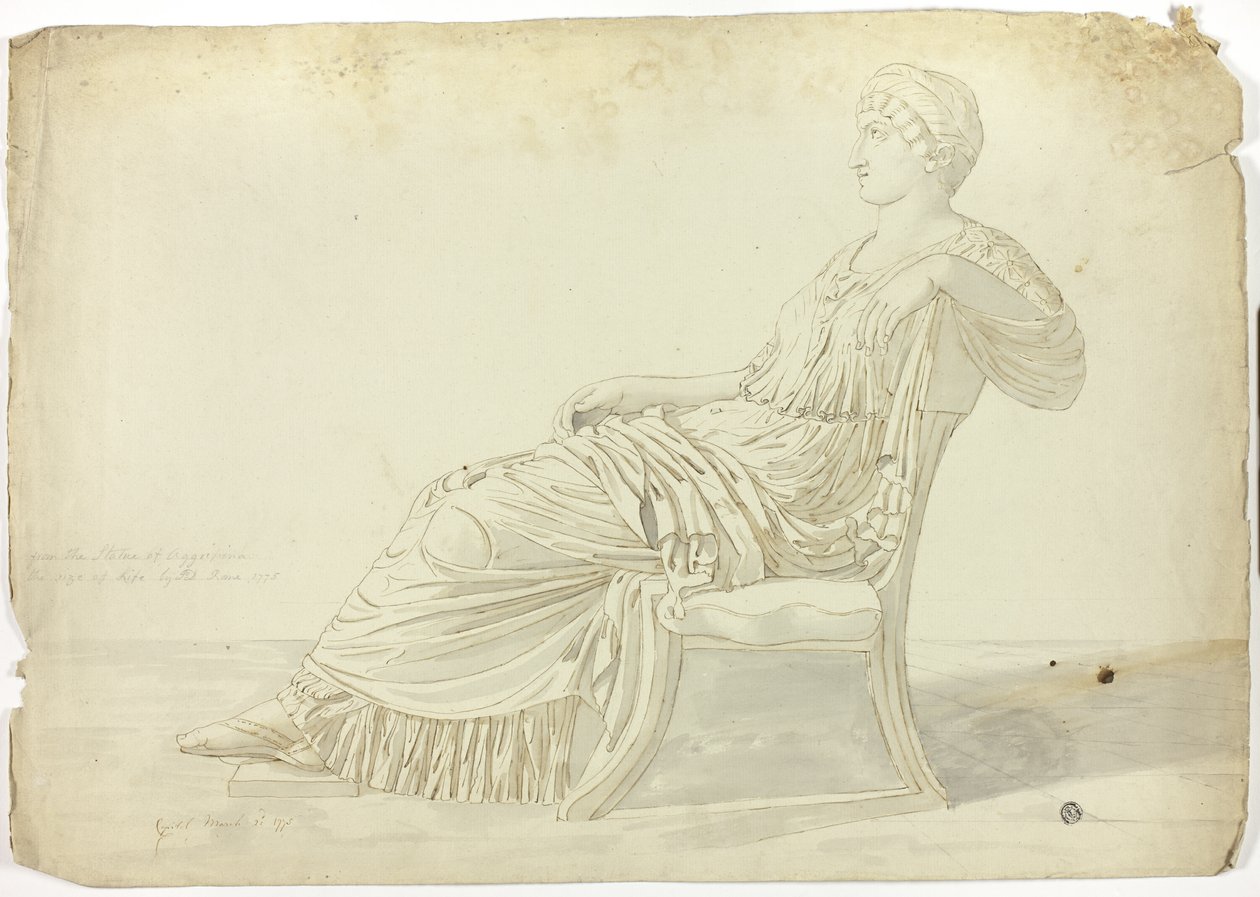 Antike Statue der Agrippina von John Downman