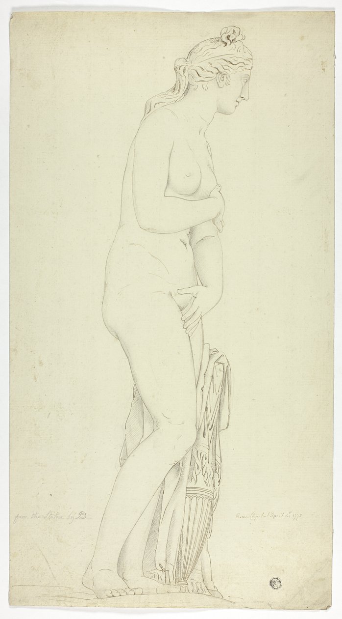 Antike Statue der stehenden Venus von John Downman