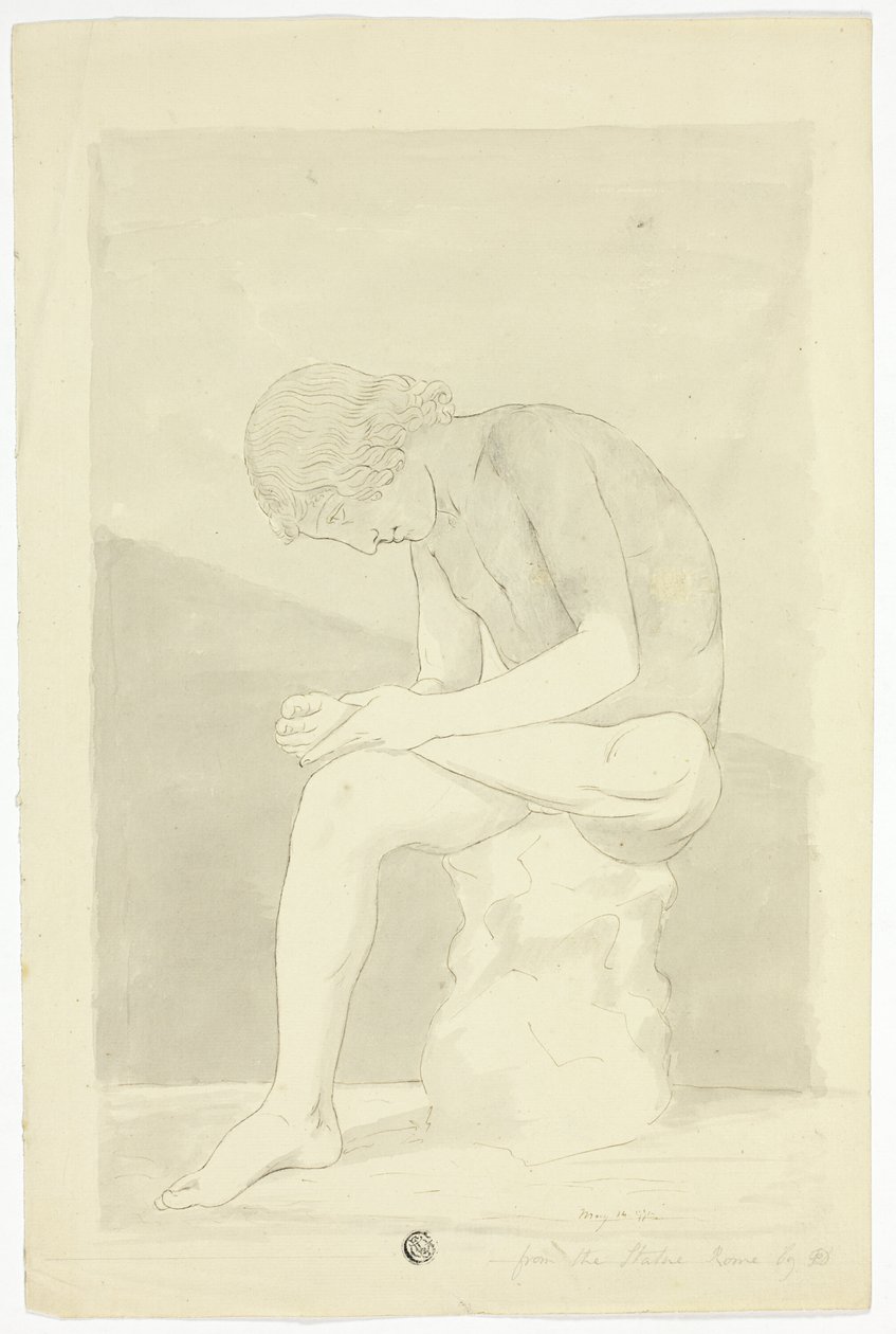 Der Dornzieher (Lo Spinario) von John Downman