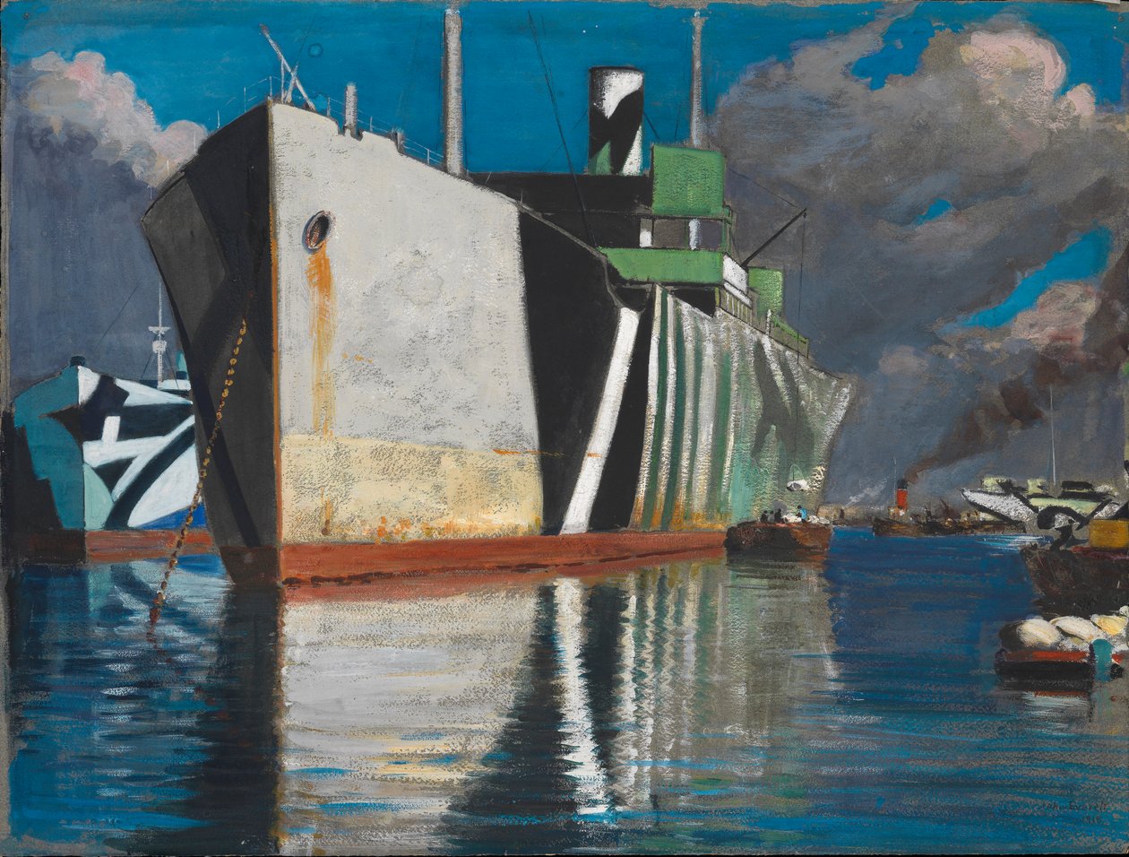 Entladen von Mehl von John Everett