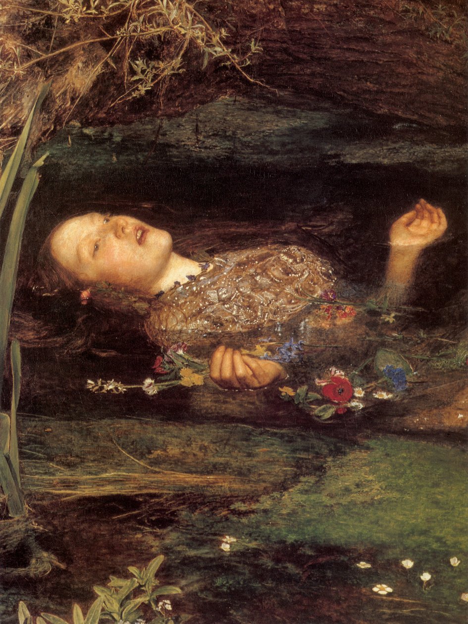 Ophelia (Detail) von John Everett Millais