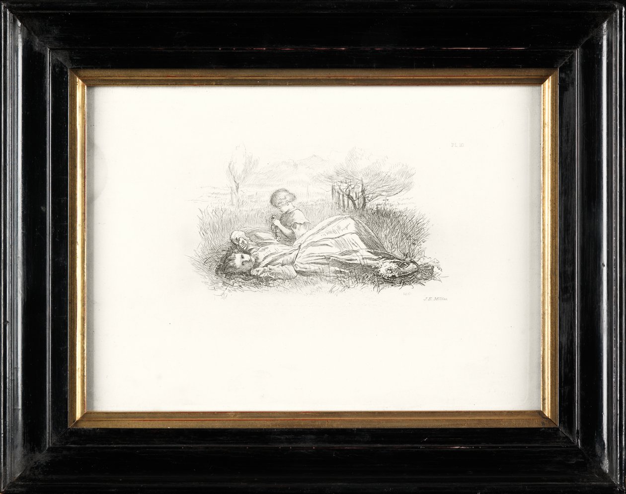 Sommerliche Trägheit von John Everett Millais