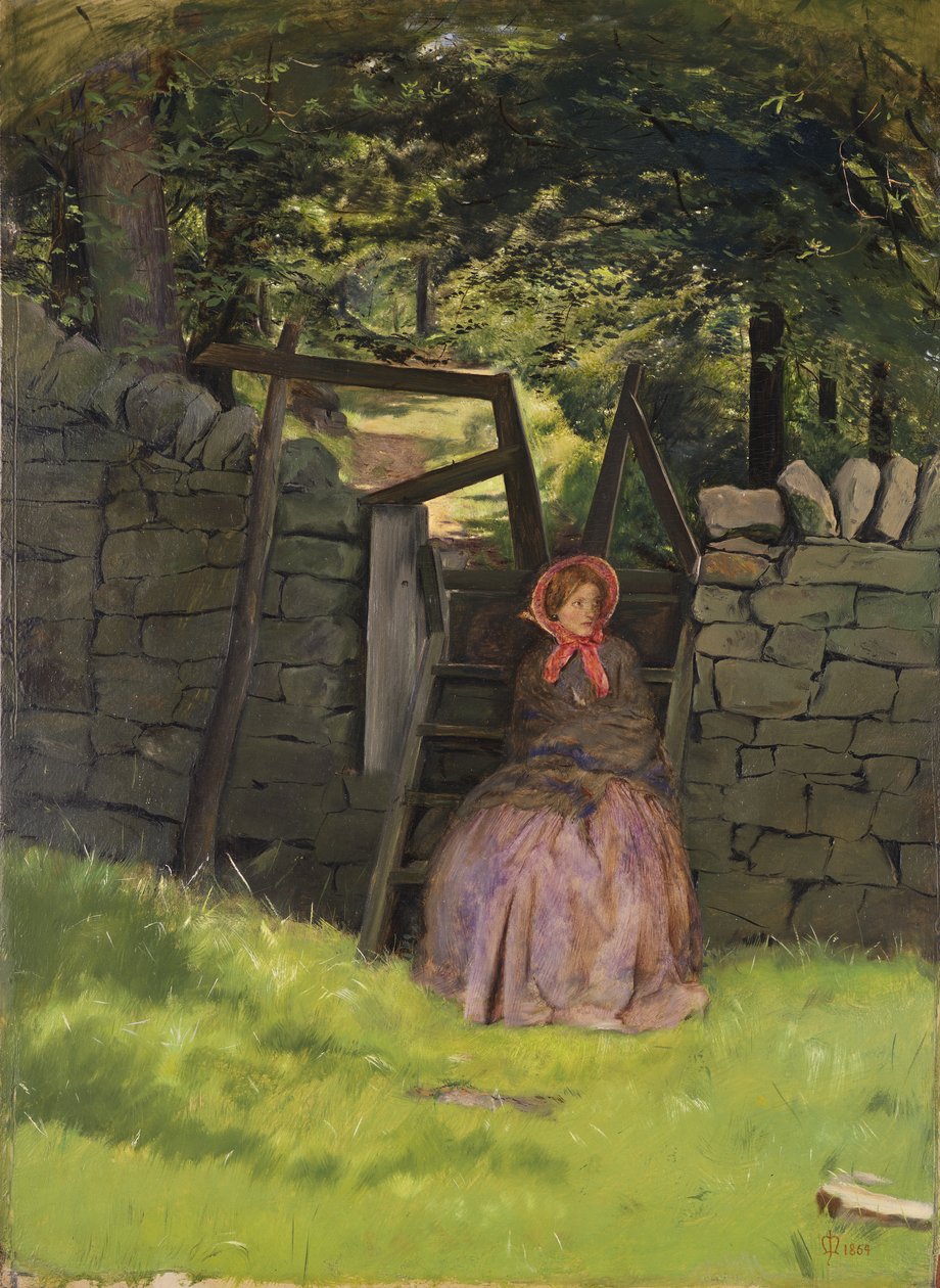 Warten, 1854 von John Everett Millais