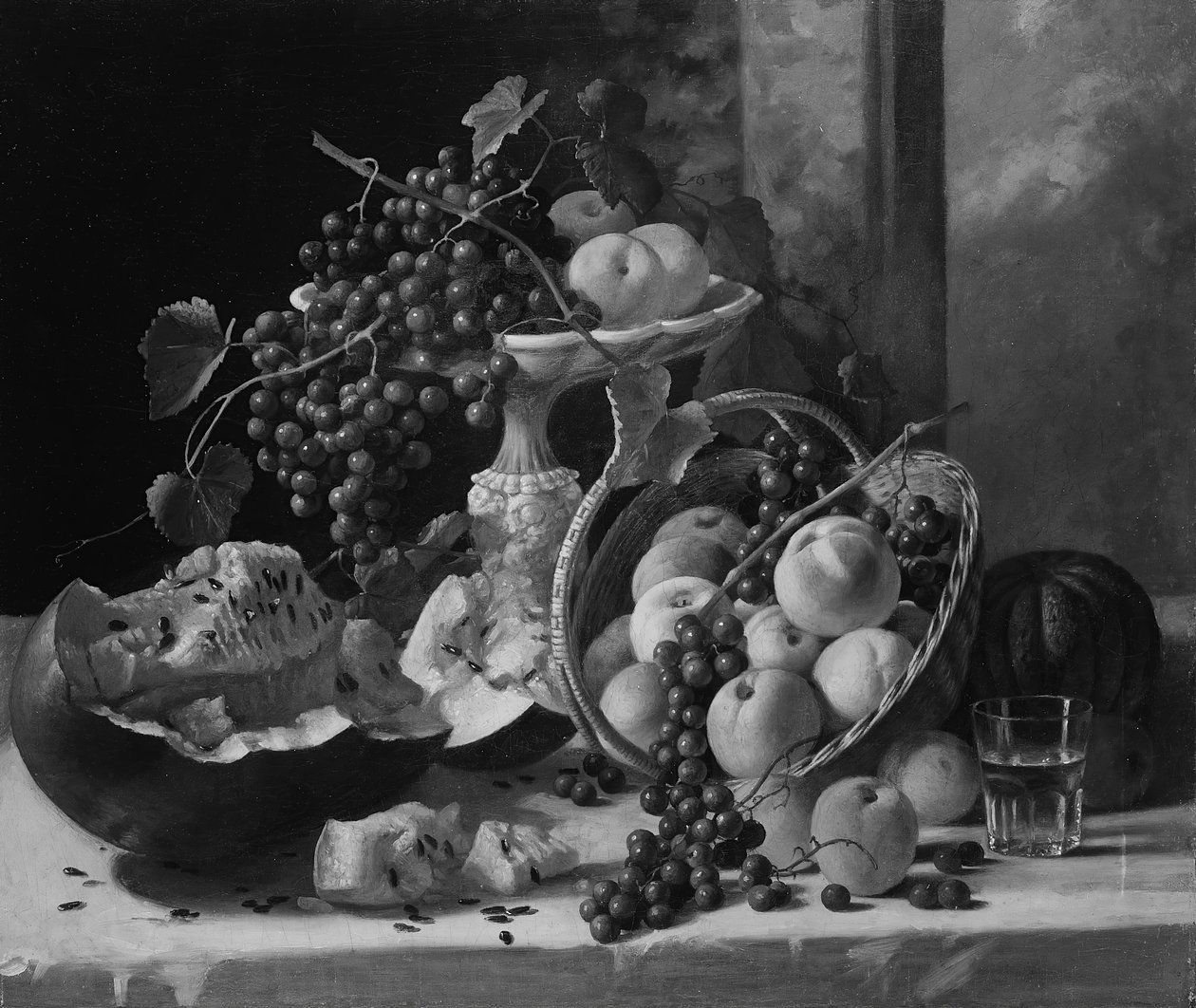 Stillleben mit Früchten, ca. 1857 von John F. Francis