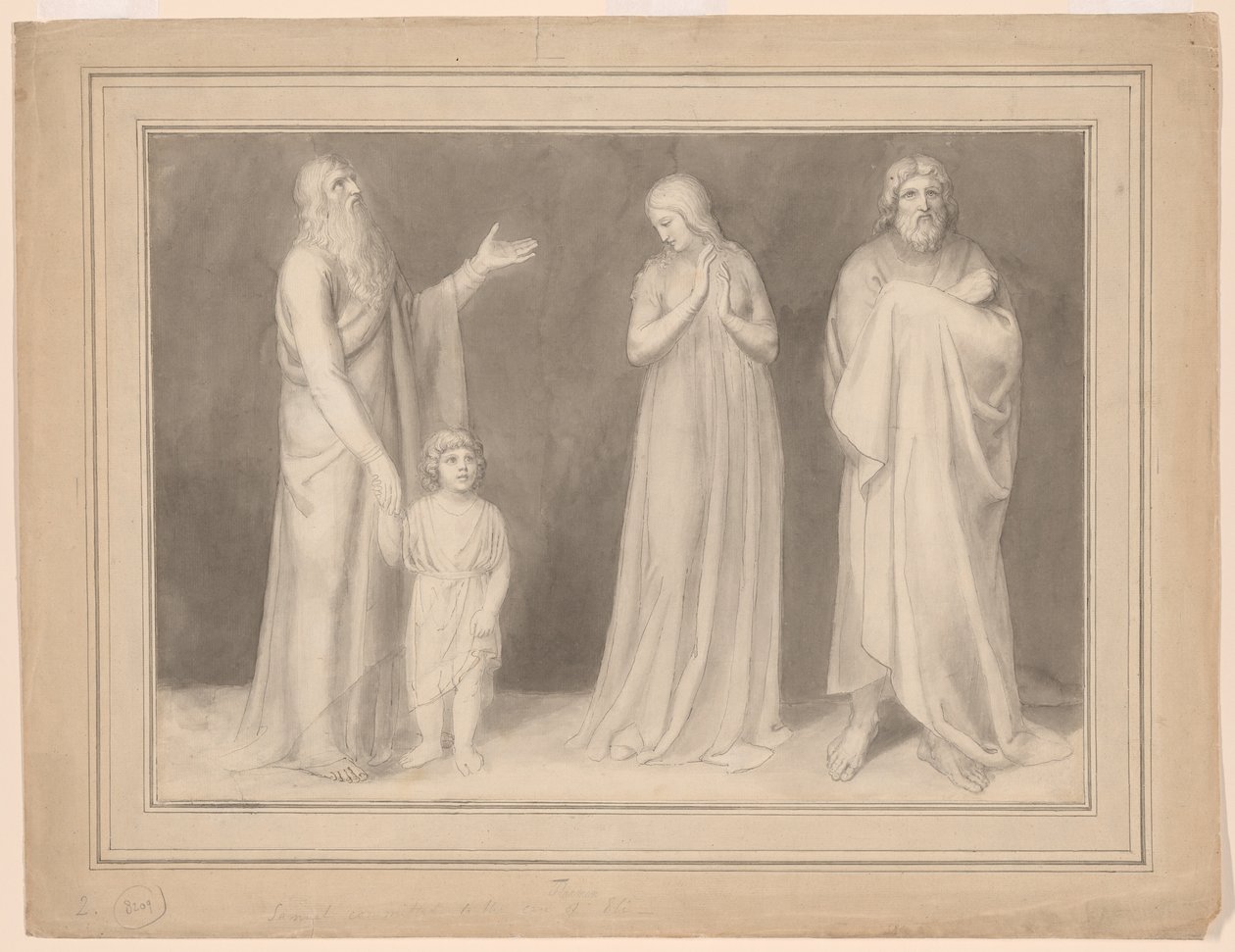 Hannah präsentiert Samuel Eli von John Flaxman