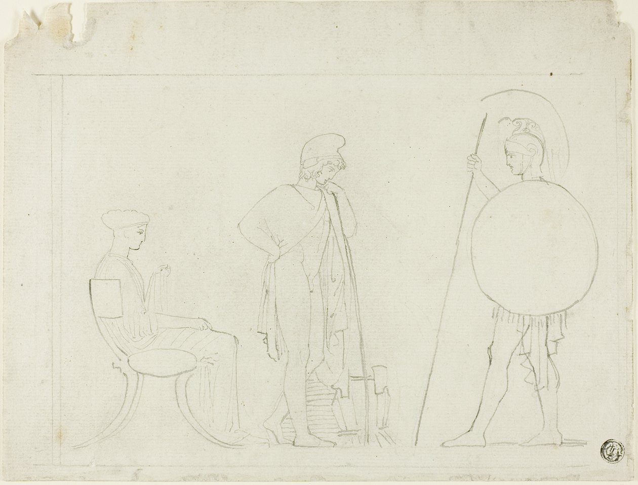 Hektor tadelt Paris von John Flaxman