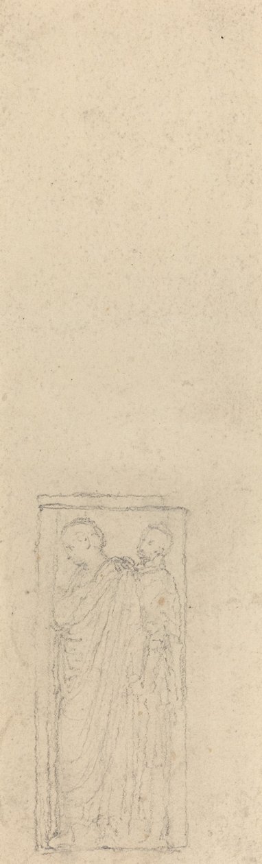 Relief mit zwei verhüllten Figuren von John Flaxman
